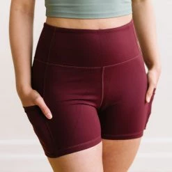 Maven Thread Biker Shorts - 4'' - Burgundy | MT LUXE