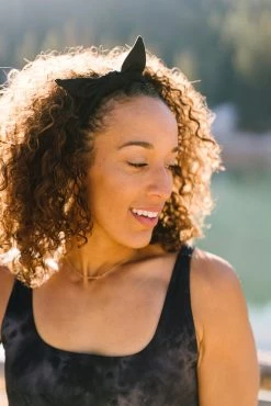 Maven Thread BLACK BASICS - 4'' Bow Headband Bow Headbands