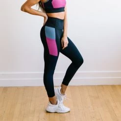 Maven Thread Inspire Leggings - Berry Colorblock | MT SPORT