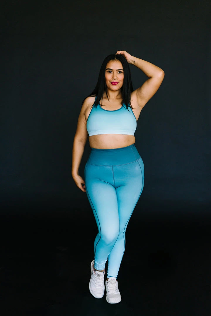 Maven Thread Bottoms Inspire Leggings - Teal Ombre | MT SPORT 8 Maven Thread Bottoms Inspire Leggings - Teal Ombre | MT SPORT