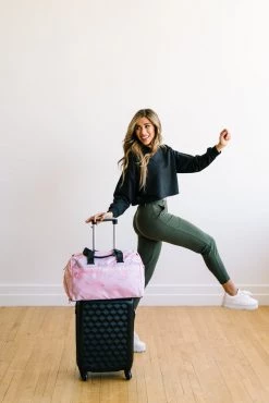 Maven Thread On The Go Duffel - Pink Marble Bags 17 Maven Thread On The Go Duffel - Pink Marble Bags