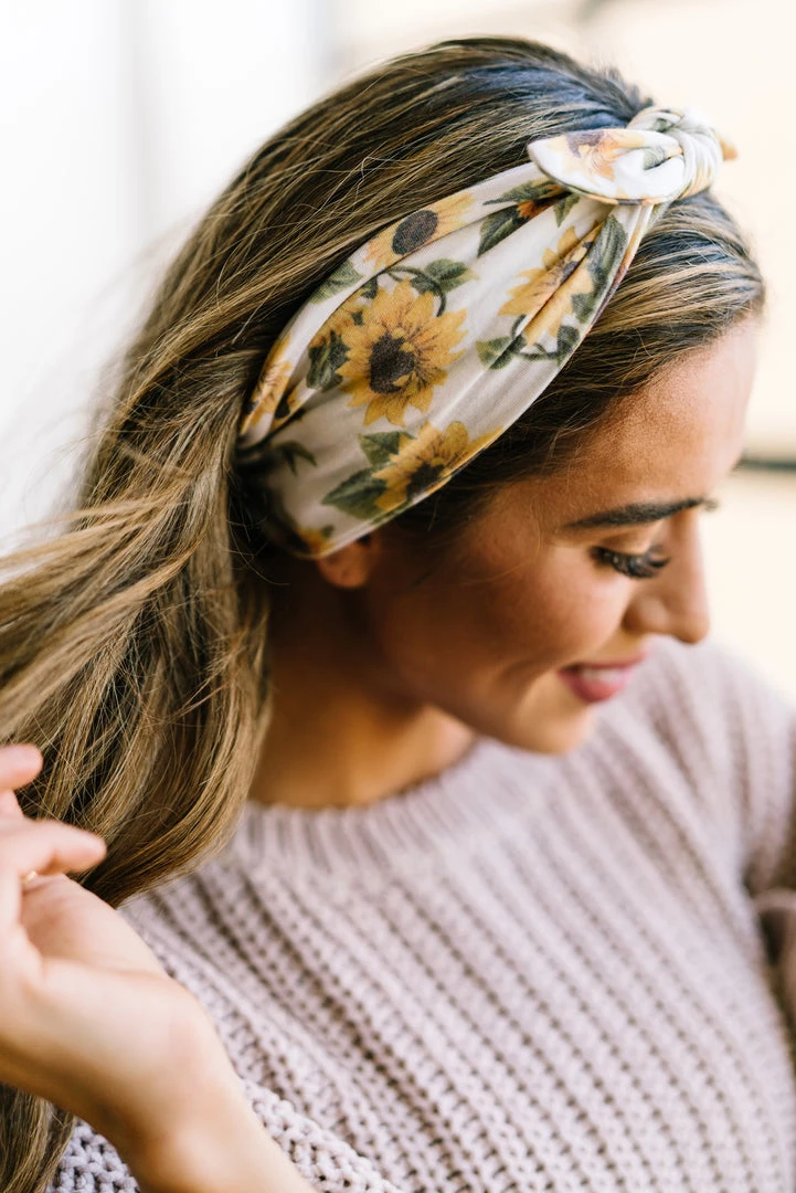 Maven Thread Bow Headbands SUNFLOWER - 4'' Bow Headband 4 Maven Thread Bow Headbands SUNFLOWER - 4'' Bow Headband