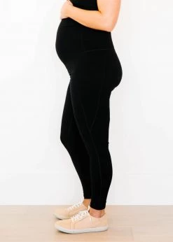 Maven Thread Maternity Leggings - Black | MT LUXE