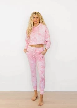 Maven Thread Sweatpants - Pink Tie Dye