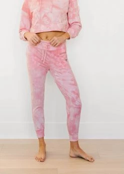 Maven Thread Tops Crop Hoodie - Pink Tie Dye 16 Maven Thread Tops Crop Hoodie - Pink Tie Dye
