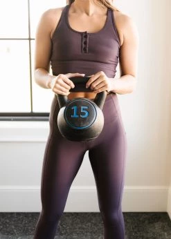 Maven Thread Inspire Leggings - Eggplant Ribbed