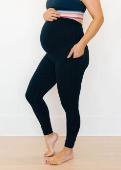 Maven Thread Maternity Leggings - Navy | MT LUXE