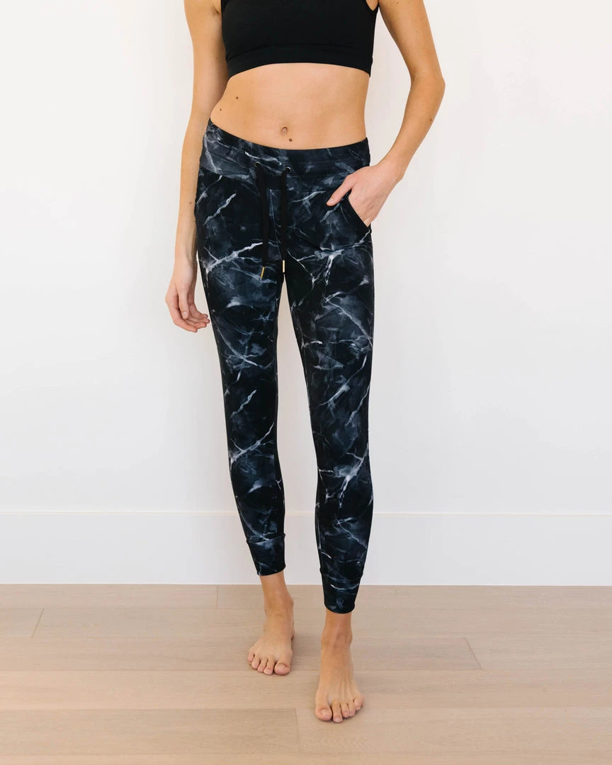 Maven Thread Warmup Joggers - Black Marble | MT LUXE 9 Maven Thread Warmup Joggers - Black Marble | MT LUXE