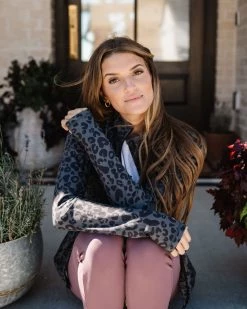 Maven Thread Running Jacket - Grey Leopard Tops