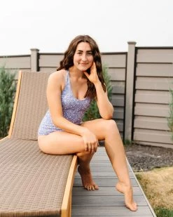 Maven Thread Strappy One Piece - Blue Floral 15 Maven Thread Strappy One Piece - Blue Floral