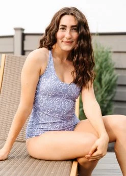 Maven Thread Strappy One Piece - Blue Floral 16 Maven Thread Strappy One Piece - Blue Floral