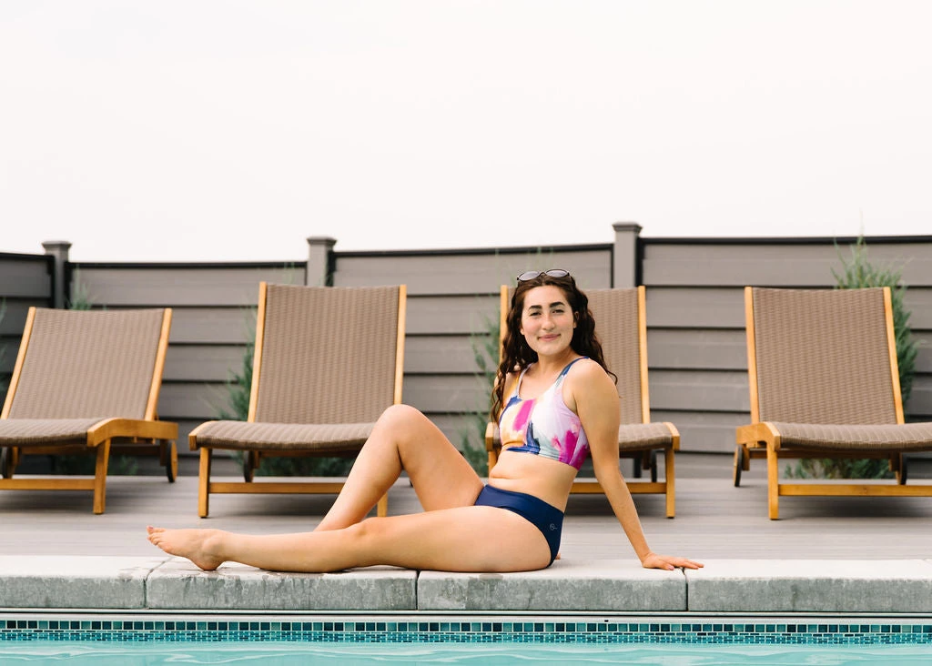 Maven Thread Low Rise Bottoms - Navy Swim 7 Maven Thread Low Rise Bottoms - Navy Swim