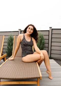 Maven Thread Strappy One Piece - Grey Leopard Swim