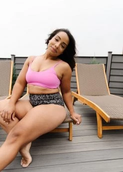 Maven Thread High Rise Bottoms - Grey Leopard Swim