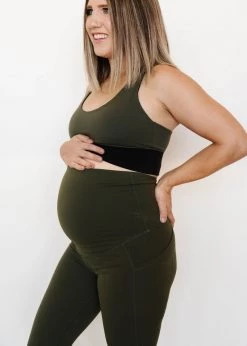 Maven Thread Bottoms Maternity Leggings - Olive | MT LUXE