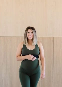 Maven Thread Bottoms Maternity Leggings - Olive | MT LUXE