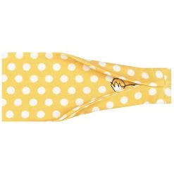 Maven Thread Yellow Polkadot - 4'' Headband Single