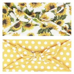 Maven Thread Bow Headbands SUNFLOWER - 4'' Bow Headband
