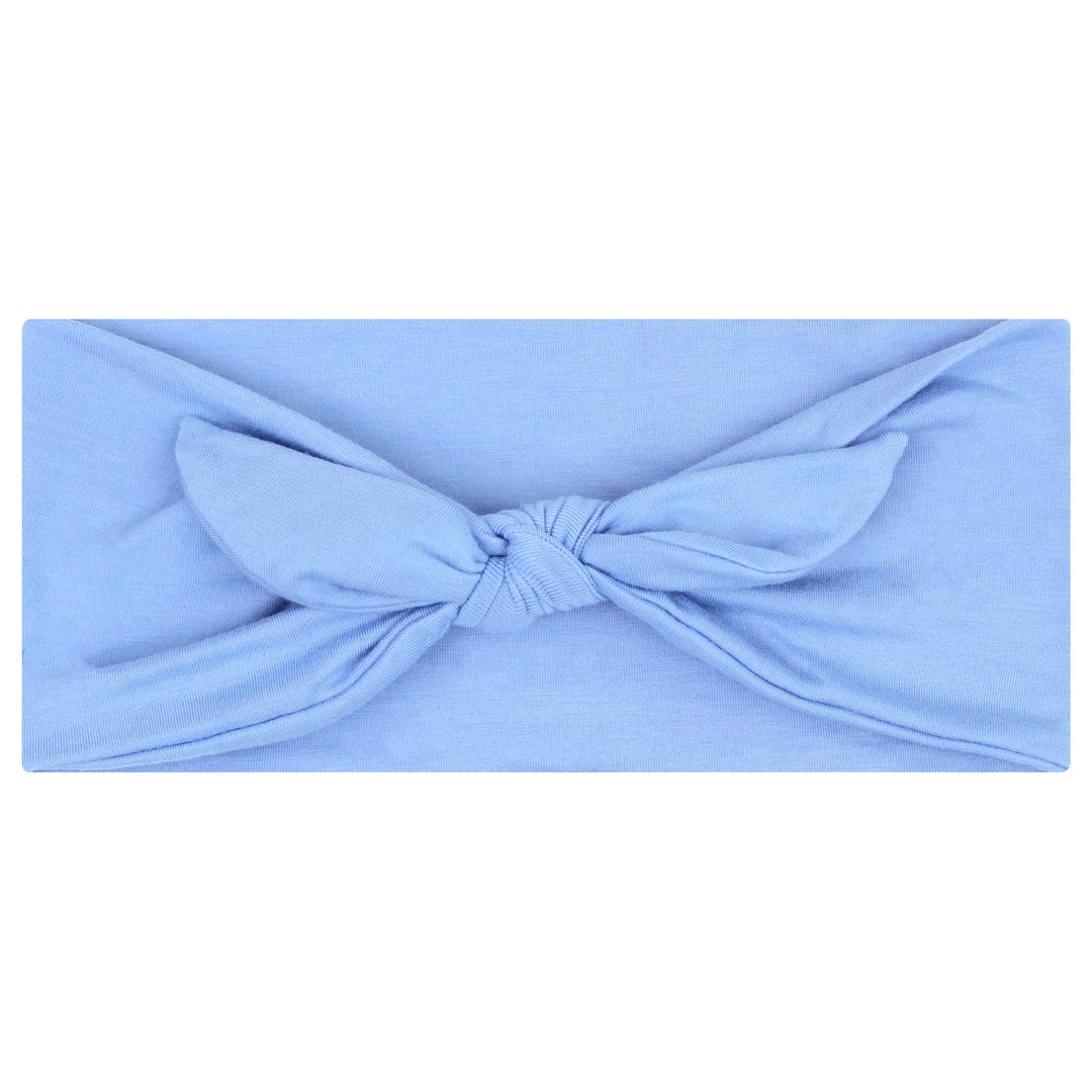 Maven Thread 4" Single Headbands Sky Blue - 4'' Bow Headband Single 3 Maven Thread 4" Single Headbands Sky Blue - 4'' Bow Headband Single