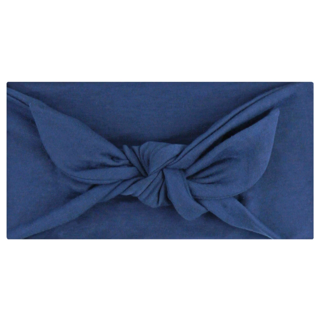 Maven Thread Navy - 4'' Bow Headband Single 4" Single Headbands 3 Maven Thread Navy - 4'' Bow Headband Single 4" Single Headbands