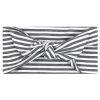 Maven Thread 4" Single Headbands B&W Stripe - 4'' Bow Headband Single