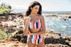Maven Thread High Rise Bottoms - Retro Stripe