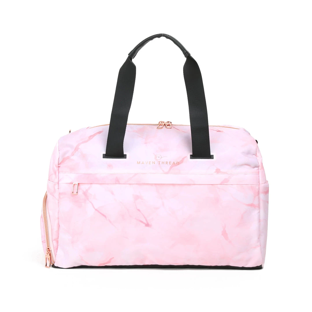 Maven Thread On The Go Duffel - Pink Marble Bags 11 Maven Thread On The Go Duffel - Pink Marble Bags