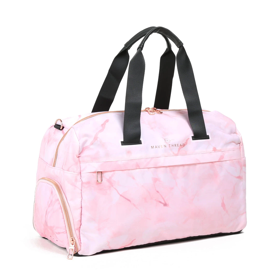 Maven Thread On The Go Duffel - Pink Marble Bags 3 Maven Thread On The Go Duffel - Pink Marble Bags