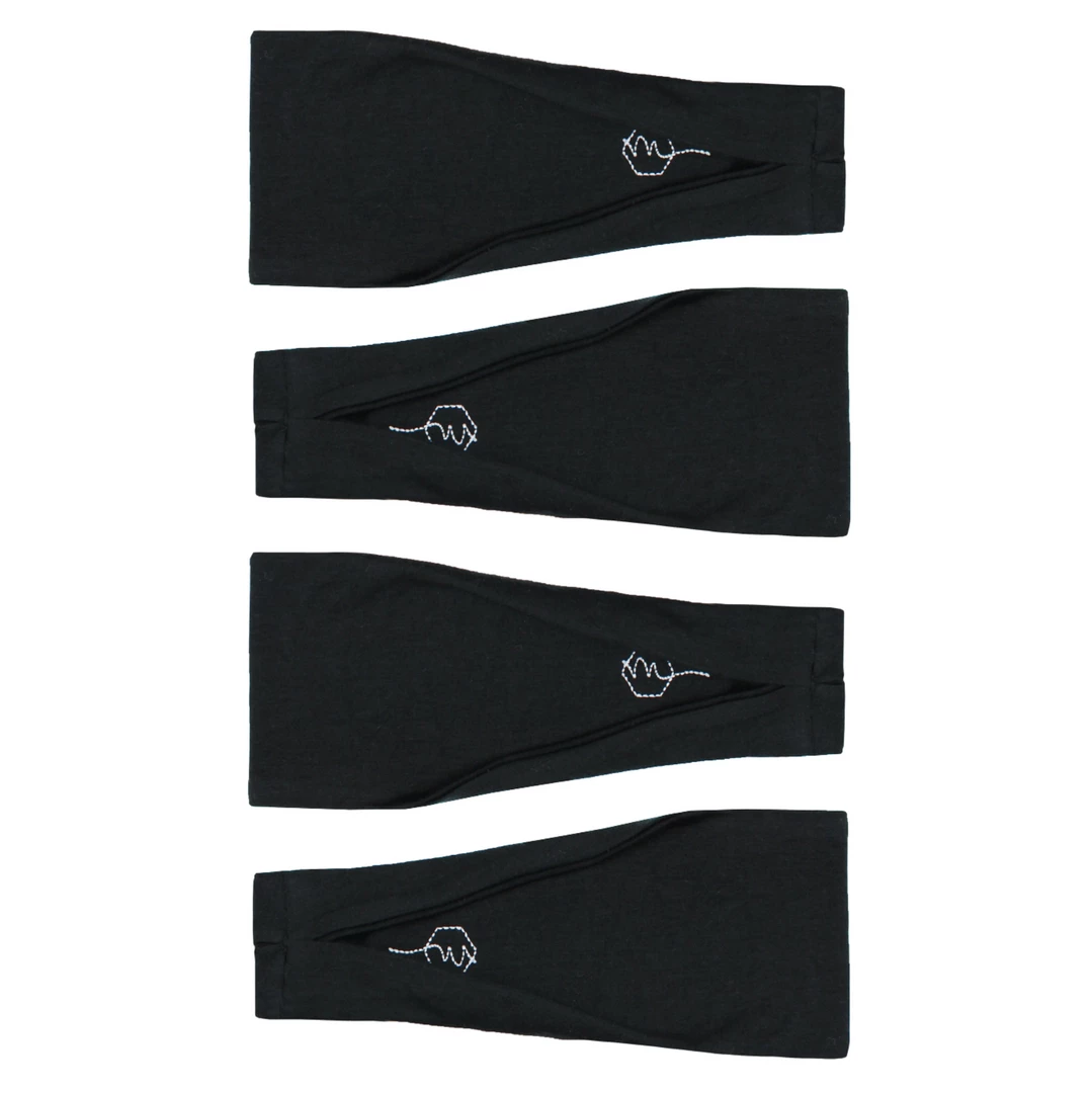 Maven Thread BLACK BASICS 4 Pack - 4'' Headband 3 Maven Thread BLACK BASICS 4 Pack - 4'' Headband