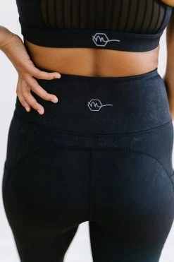 Maven Thread Inspire Leggings - Black Snakeskin | MT SPORT Bottoms