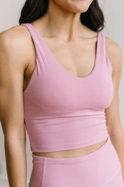 Maven Thread Tops Crop Tank Sports Bra - Orchid | MT LUXE