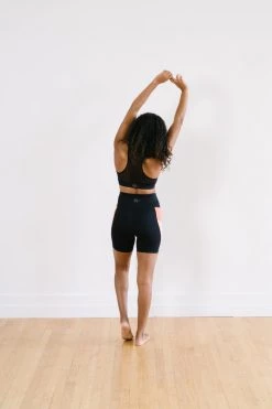 Maven Thread Biker Shorts - 6'' - Peach Colorblock | MT SPORT