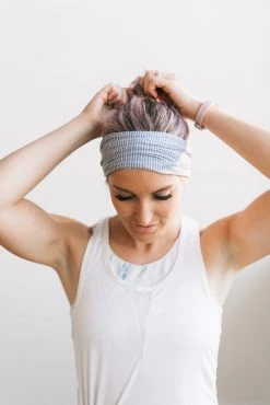 Maven Thread Navy Herringbone - 4'' Headband Single