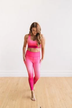 Maven Thread Bottoms Inspire Leggings - Pink Ombre | MT SPORT 20 Maven Thread Bottoms Inspire Leggings - Pink Ombre | MT SPORT
