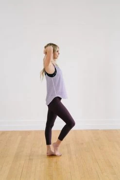 Maven Thread Breathe Tank - B&W Stripe