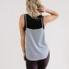 Maven Thread Breathe Tank - B&W Stripe