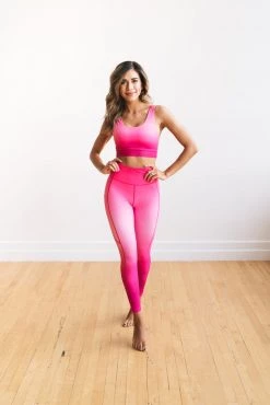 Maven Thread Tops Fierce Sports Bra - Pink Ombre | MT SPORT 19 Maven Thread Tops Fierce Sports Bra - Pink Ombre | MT SPORT