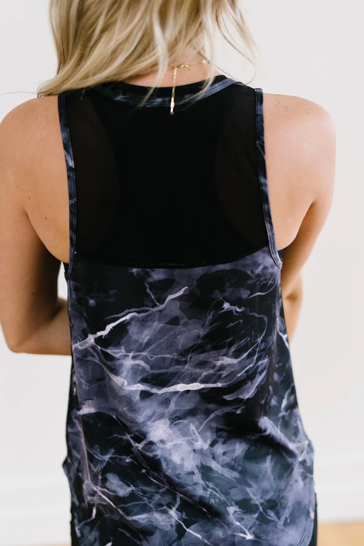 Maven Thread Breathe Tank - Black Marble Tops 4 Maven Thread Breathe Tank - Black Marble Tops