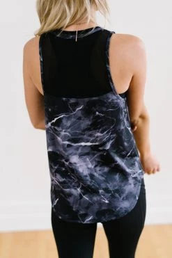 Maven Thread Breathe Tank - Black Marble Tops 14 Maven Thread Breathe Tank - Black Marble Tops