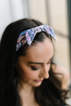 Maven Thread Dark Floral - 4'' Bow Headband Single 4