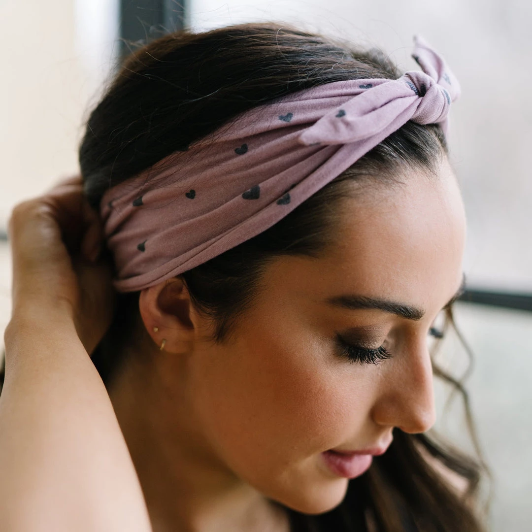 Maven Thread Hearts - 4'' Bow Headband Single 4 Maven Thread Hearts - 4'' Bow Headband Single