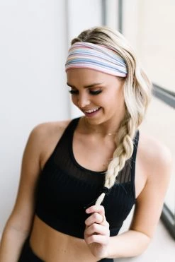 Maven Thread 4" Headbands Rainbow Stripes - 4'' Headband Single 8 Maven Thread 4