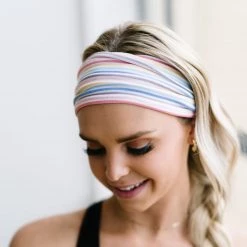 Maven Thread 4" Headbands Rainbow Stripes - 4'' Headband Single