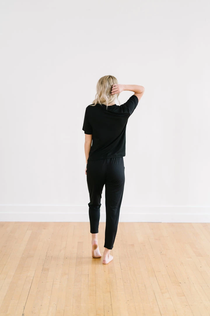 Maven Thread Lounge Premium Pajama Pants - Black Lounge Bottoms 8 Maven Thread Lounge Premium Pajama Pants - Black Lounge Bottoms