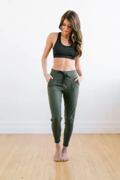 Maven Thread Bottoms Warmup Joggers - Olive Green | MT LUXE
