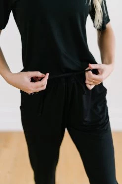 Maven Thread Lounge Premium Pajama Pants - Black Lounge Bottoms 18 Maven Thread Lounge Premium Pajama Pants - Black Lounge Bottoms