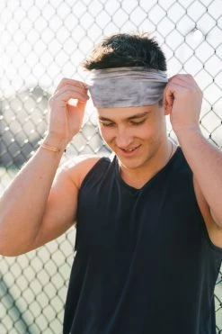 Maven Thread White Camo - 4'' Looser Fit Headband (Unisex) 4