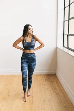 Maven Thread Fierce Sports Bra - Navy Camo | MT SPORT Tops