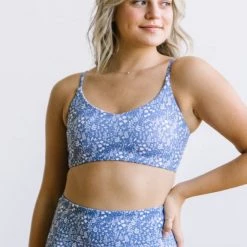 Maven Thread Sunkissed Bikini Top - Blue Floral