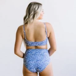 Maven Thread Sunkissed Bikini Top - Blue Floral